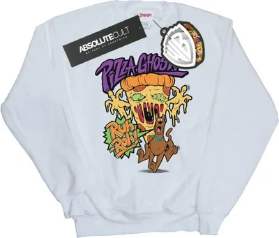 Produktbild von Scooby Doo - "Pizza Ghost" Sweatshirt für Damen BI2001 (S) (Weiß)