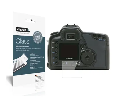 Produktbild von 2x Schutzfolie für Canon Eos 10D - Anti-Shock 9H Folie dipos Glass Kunststoffglas