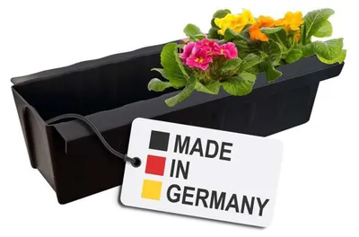 Image de Inserts de jardinières pour palettes Euro | avec système de suspension à accrocher | 37,3cm brun | jardinière pour palette Euro | balconnière | pot de fleurs | extrêmement stable