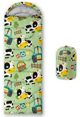 Image de Omgoods - Sac de couchage pour enfants avec un motif ours adorable, léger et imperméable