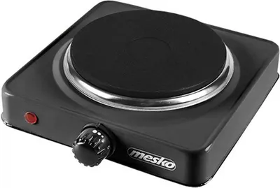 Zdjęcie produktu dla Mesko Home MS 6508, Czarny, Blat, Płyta uszczelniona, 1 stref(y), 1 stref(y), Wrzenie