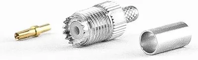Produktbild von Mini-UHF-Buchse Crimp für LMR/HDF200 Kabel, Koaxialkupplung