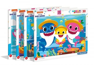 Image de CLEMENTONI Puzzle Bébé requin : vacances 30 pièces