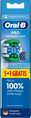 The image shows the packaging of Oral-B Pro Precision Clean toothbrush heads.