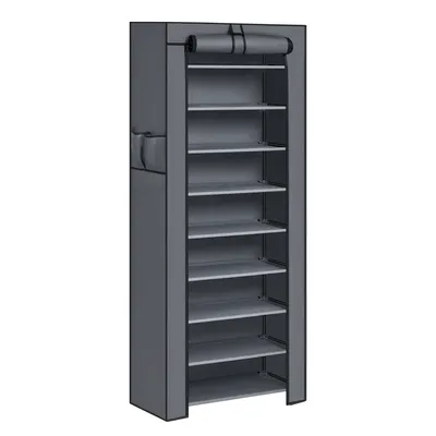 Immagine prodotto di SONGMICS Scarpiera 10 livelli Scarpiera 160x58x28 cm grigio