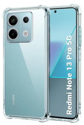 Obrázok produktu pre Techsuit Shockproof Clear Silicone puzdro pre Xiaomi Redmi Note 13 Pro 5G / Poco X6 – priehľadné