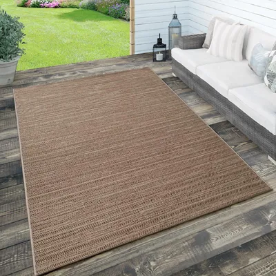 Produktbild von In- & Outdoor Teppich, Terrasse u. Balkon, Wetterfest Einfarbig m. Struktur Grösse 120x170 cm