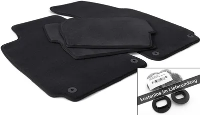 Immagine prodotto di Tappetini adatti per VW Passat B5 3B 3BG tappetini in moquette velours per auto set 4 pezzi nero