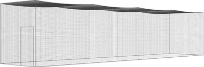 Produktbild von Baseball Batting Netting, Professional Softball Baseball Batting Hitting Training Net, Practice Portable Pitching Cage Net with Door & Carry Bag, Heavy Duty Enclosed PE Netting, 55FT (NET ONLY)