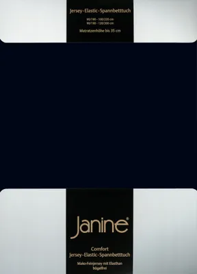 Produktbild von Janine JERSEY Spannbetttuch 5007  150 X 200 schwarz