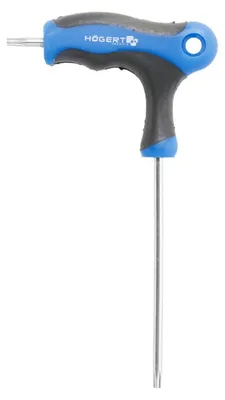 Produktbild von T-Typ Torx Sicherheitsschlüssel, lang TT15 – aus dem hochwertigsten legierten S2-Stahl gefertigt, der maximale Festigkeit | Högert Technik