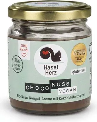 Produktbild von HASELHERZ -Nuss-Nougat-Creme VEGAN
