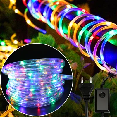 Obrázok produktu pre Fiqops LED lanové svetlo pre vonkajšie vnútorné lanové svetlo svetelný reťazec svetiel party svetlo dekoratívne osvetlenie vianočné osvetlenie farebné 30M