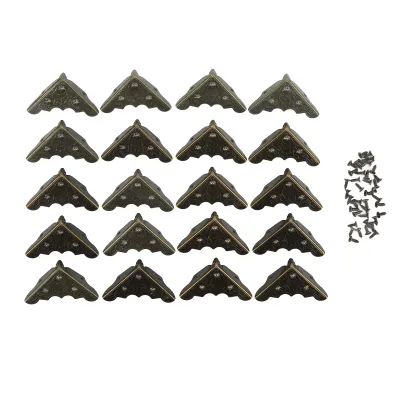 Imagen del producto de Protector de esquinas metálico, protectores de bordes, protectores de esquinas, protector de esquinas para cajas de madera, protectores de esquinas para muebles, cubierta para esquinas