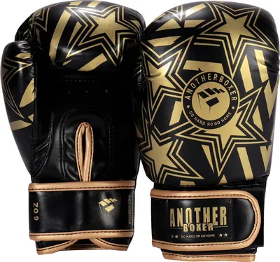 Image de (14oz, Gold)Gants d'entraînement et de combat, gants de boxe, gants de muay, gants de thaï, de kickboxing et de matte premium