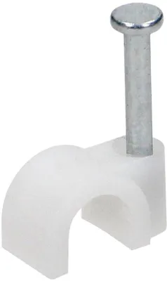 Produktbild von Famanu Kabelclips Set 100 Stück – Runde Kabelhalter für Kabelorganisation