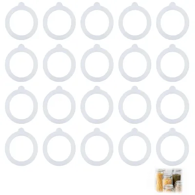 20 Silikon-Dichtungen 97x70 mm für Einmachgläser, lebensmittelecht