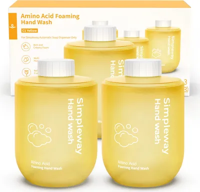 Produktbild von Mydło w piance Simpleway do automatycznego dozownika 3-PACK  Simpleway Zapach: Amino Acid Yellow,
