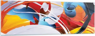 Produktbild von Bilder auf glas - Abstraktion modern - 160x50cm - Glasbilder - Wandbilder - Kunstdruck - zum Aufhängen bereit - Wanddekoration aus Glas - Glas Bilder - Wandbild auf Glas - Einteilig - GAB160x50-3529