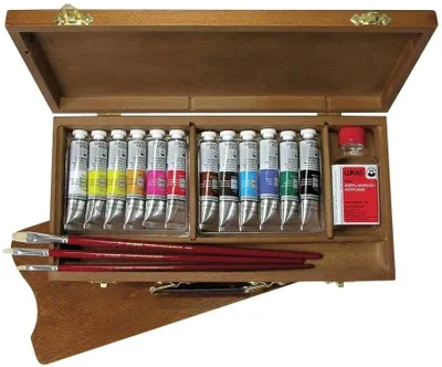 Zdjęcie produktu dla Lukas Cryl Studio Zestaw farb akrylowych 12 x 20 ml