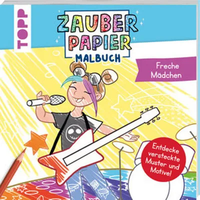 Produktbild von Zauberpapier Malbuch Freche Mädchen