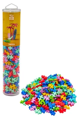 Image de Plus-Plus Tropical Tubes – Kit de construction – 240 pièces.