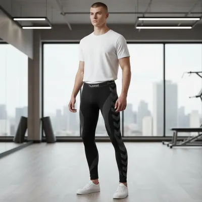 Produktbild von Thermounterwäsche HUMMEL First Seamless Tights Schwarz M/L