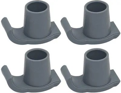 Produktbild von 4er-Pack Gummi Fußstützen, wichtige universelle Rollstuhl-Accessoires für Senioren, Rollstuhl-Accessoires für Senioren - 25 mm, grau - 25mm
