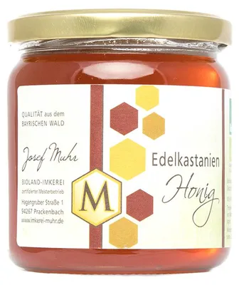 Produktbild von Edelkastanienhonig 500 g