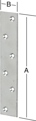 Produktbild von Vormann Verbindungsbleche verzinkt 190 x 35 mm