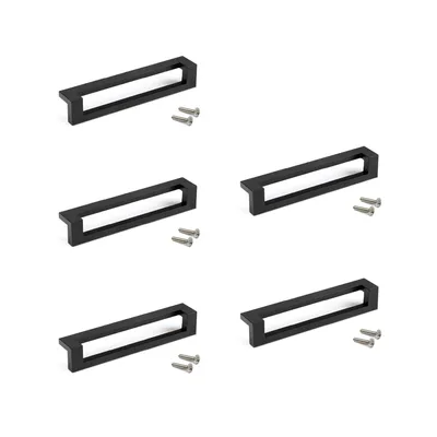 Produktbild von Emuca Lot von 5 Möbelgriffe Ribarroja, L144mm, 128mm Achsenabstand, Zamak,