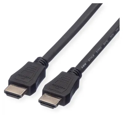 Produktbild von VALUE HDMI High Speed Kabel mit Ethernet, LSOH, schwarz, 7,5 m