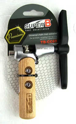 Produktbild von Super B Premium Kettennieter TB-CC65 1 bis 12 fach Holzgriff Kettennietdrücker