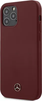 Obrázek produktu pro Mercedes MEHCP12MSILRE Silikonové pouzdro Line pro iPhone 12/12 Pro, červené