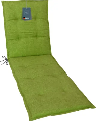 Produktbild von LILENO HOME Sonnenliege Auflage als [1er Set - Rollliege] in Grün - Gartenliegen Auflage perfekt für Strandliege - Polster Auflage für Gartenliege (190x60x6cm)