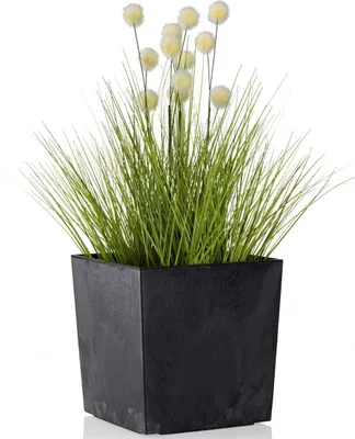 Image de Pot de fleurs Flore 25x25 cm béton noir