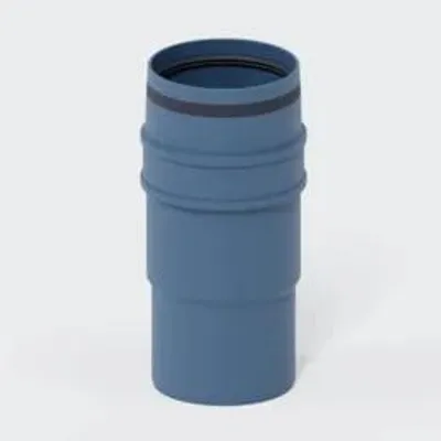 Produktbild von Poloplast Langmuffe, DN90, POLO-KAL XS, PP-MD, Ø90mm, blau, 1 Stk.