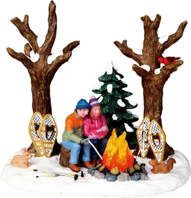 Zdjęcie produktu dla Lemax Christmas Village Pair Christmas House Winter Decoration - figurki do dekoracji świątecznych