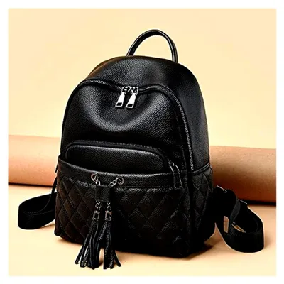 Imagen del producto de Bolsos de viaje de Damen en cuero de vaca: Mochila informal para el uso diario