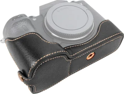 Productafbeelding van Hoogwaardige cameratas van Polyurethanleer, half formaat, met handgreep, en beschermende bodemplaat voor Sony A9/A7RII/A7III. (Zwart)