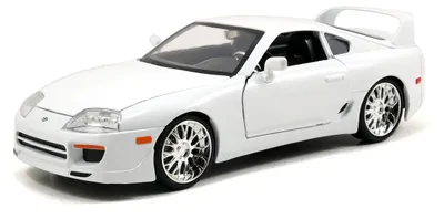 Die-Cast-Modellauto Toyota Supra 1995, 1:24, weiß, Türen öffnen