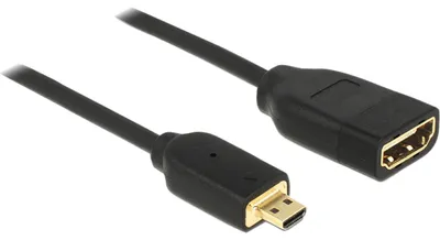 Image de DELOCK HDMI Kabel Ethernet A ->micro D Bu/St 0.20m 3D 4K