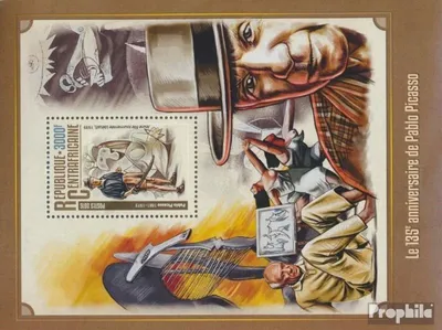 Produktbild von Briefmarken Zentralafrikanische Republik 2016 Mi Block 1460 (kompl. Ausgabe) postfrisch Pablo Picasso