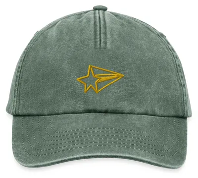 Produktbild von Spreadshirt Stern bestickt Vintage Cap, One size, Vintage Flaschengrün