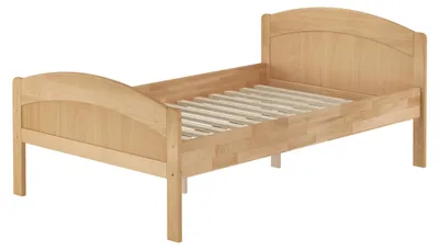 Produktbild von Überlanges Seniorenbett in zeitlosem Stil Buche natur 120x220 Zubehör wählbar V-60.75-12-220Rollrost inkl.