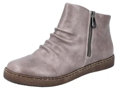 Zdjęcie produktu dla Rieker damskie buty za kostkę z zamkiem błyskawicznym Z1263, rozmiar:37 EU, kolor:Szary
