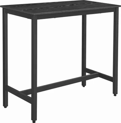 Produktbild von Bartisch – Küchentisch – 120 x 60 x 105 cm – Schwarz – Bartisch Küche – Bartisch für Barhocker – Esstisch