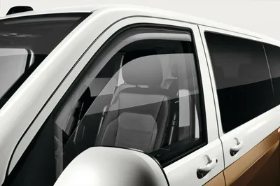Zdjęcie produktu dla Oryginalny deflektor powietrza i deszczu do drzwi przednich Volkswagena T5/T6, kod 7E0072193, HU3