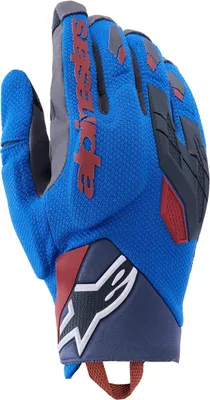 Image de Gants de moto Alpinestars Durack, bleu/gris, taille L