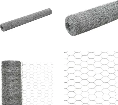 Immagine prodotto di vidaXL Recinzione metallica in acciaio zincato 25x1,2 m Argento - Recinzione metallica - Recinzione metallica - Rete metallica - Rete metallica